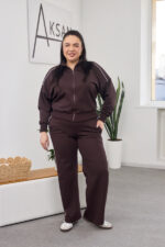 Костюм 26.2591 б Дабл фейс, колір Темний шоколад, 46(L), 48(XL)