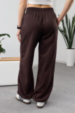 Pantaloni 26.2871 piele întoarsă pe diving, culoare Ciocolată , 40(XS), 42(S), 44(M) - Image 2