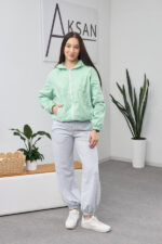 Windbreaker 26.2864 lacquered raincoat fabric, color Menthol, 42(S), 44(M), 46(L) - Image 6