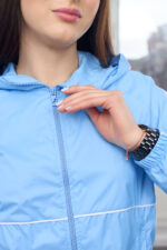 Windbreaker 26.2864 lacquered raincoat fabric, color Sky blue, 42(S), 44(M), 46(L) - Image 4