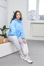 Windbreaker 26.2864 lacquered raincoat fabric, color Sky blue, 42(S), 44(M), 46(L) - Image 6