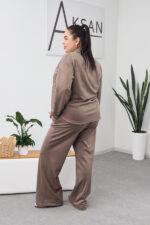 Комплект 26.2866 тънък велур, цвят Какао, 48(XL), 50(XXL), 52(3XL) - Image 2