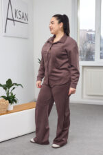 Костюм 26.2866 б Замш тонкий, колір Кавовий, 48(XL), 50(ХХL), 52(3XL) - Зображення 3