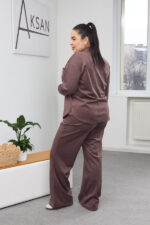 Костюм 26.2866 б Замш тонкий, колір Кавовий, 48(XL), 50(ХХL), 52(3XL) - Зображення 2