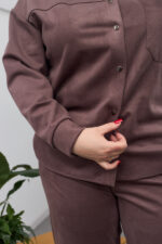 Костюм 26.2866 б Замш тонкий, колір Кавовий, 48(XL), 50(ХХL), 52(3XL) - Зображення 5
