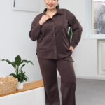 Set 26.2866 thin suede, color Dark chocolate, 48(XL), 50(XXL), 52(3XL)
