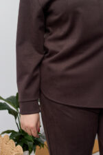 Комплект 26.2866 тънък велур, цвят Тъмен шоколад, 48(XL), 50(XXL), 52(3XL) - Image 5