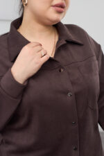 Комплект 26.2866 тънък велур, цвят Тъмен шоколад, 48(XL), 50(XXL), 52(3XL) - Image 4