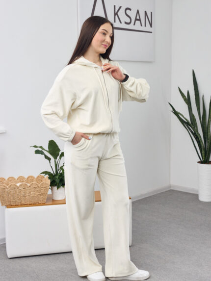 Костюм 26.2861 н Велюр тонкий, колір Молочний, 40(XS), 42(S), 44(М)