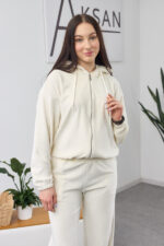 Комплект 26.2861 тънък велур, цвят Млечен, 40(XS), 42(S), 44(M) - Image 6