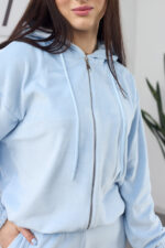 Костюм 26.2861 н Велюр тонкий, колір Небесний, 40(XS), 42(S), 44(М) - Зображення 4