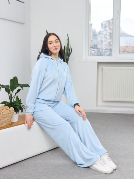 Костюм 26.2861 н Велюр тонкий, колір Небесний, 40(XS), 42(S), 44(М)