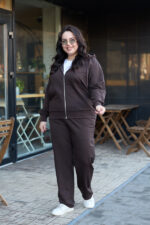 Костюм 26.2887 с.б Трикотаж двухнитка, колір Темний шоколад, 54(4XL), 56(5XL), 58(6XL) - Зображення 5