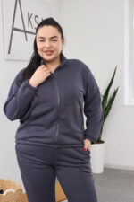Set 26.2832 tricot buclat, culoare Grafit, 46(L), 48(XL), 50(XXL) - Image 4