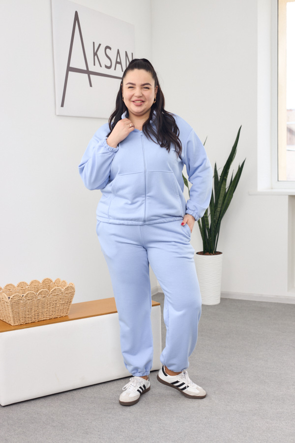 sera8140 Комплект 26.2832 трикотаж петля, цвят Светлосин, 46(L), 48(XL), 50(XXL) - Image 1