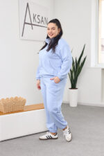 Комплект 26.2832 трикотаж петля, цвят Светлосин, 46(L), 48(XL), 50(XXL) - Image 3
