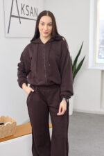Set 26.2873 tricot buclat, culoare Ciocolata inchisa, 42(S), 44(M), 46(L) - Image 7