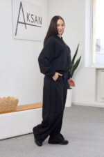 Set 26.2873 tricot buclat, culoare Negru, 42(S), 44(M), 46(L) - Image 3