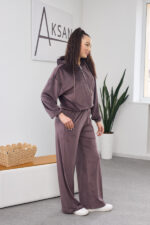 Set 26.2861 velur subțire, culoare Ciocolată , 40(XS), 42(S), 44(M) - Image 3
