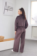 Set 26.2861 velur subțire, culoare Ciocolată , 40(XS), 42(S), 44(M) - Image 2