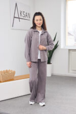 Set 26.2866 piele întoarsă subțire, culoare Latte închis, 42(S), 44(M), 46(L)