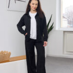 Set 26.2866 thin suede, color Black, 42(S), 44(M), 46(L)