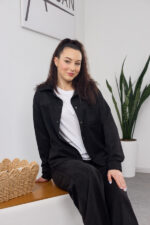 Set 26.2866 thin suede, color Black, 42(S), 44(M), 46(L) - Image 6