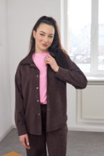 Set 26.2866 piele întoarsă subțire, culoare Ciocolata inchisa, 42(S), 44(M), 46(L) - Image 4