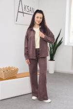 Set 26.2866 thin suede, color Coffee, 42(S), 44(M), 46(L)