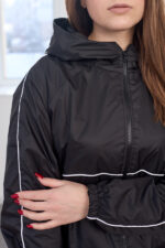 Windbreaker 26.2864 lacquered raincoat fabric, color Black, 42(S), 44(M), 46(L) - Image 4