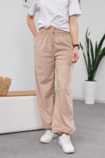 Hosen 26.2871 Wildleder auf Diving-Stoff, Farbe Helles Latte, 40(XS), 42(S), 44(M)