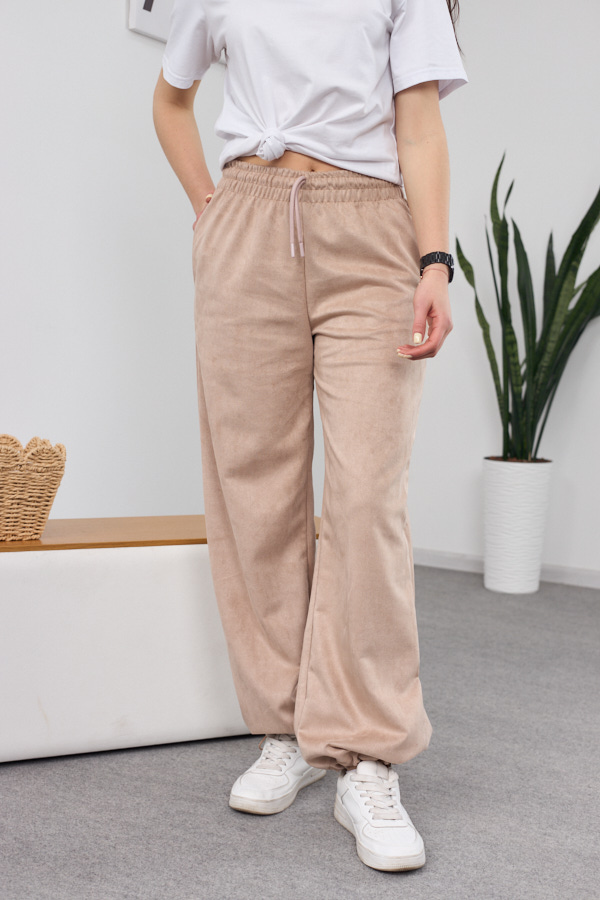 sera9001 Hosen 26.2871 Wildleder auf Diving-Stoff, Farbe Helles Latte, 40(XS), 42(S), 44(M) - Image 1