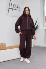 Set 26.2886 Interlock-Strick, Farbe Dunkle Schokolade, 40(XS), 42(S), 44(M) - Image 3