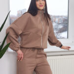 Set 26.2886 Interlock-Strick, Farbe Latte, 40(XS), 42(S), 44(M)