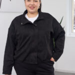 Ветровка 26.2869 велур върху дайвинг, цвят Черен, 46(L), 48(XL), 50(XXL)