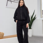 Set 26.2890 Loopback-Strickstoff, Farbe Schwarz, 40(XS), 42(S), 44(M)
