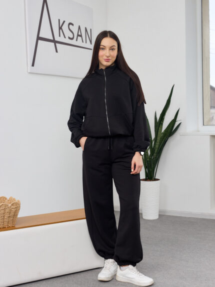 Костюм 26.2890 н Трикотаж петля, колір Чорний, 40(XS), 42(S), 44(М)