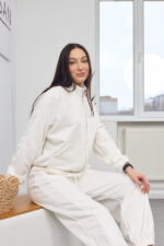 Set 26.2890 tricot buclat, culoare Lăptos, 40(XS), 42(S), 44(M)