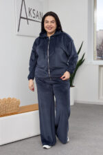 Komplet 26.2861 cienki welur, kolor Grafitowy, 46(L), 48(XL), 50(XXL)