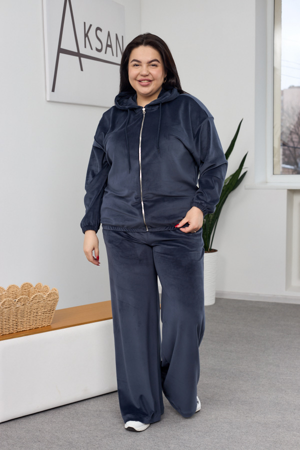 sera9781 Komplet 26.2861 cienki welur, kolor Grafitowy, 46(L), 48(XL), 50(XXL) - Image 1
