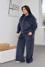 Komplet 26.2861 cienki welur, kolor Grafitowy, 46(L), 48(XL), 50(XXL) - Image 3