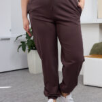 Штани 26.2730 б Трикотаж двухнитка, колір Темний шоколад, 48(XL), 50(ХХL), 52(3XL)