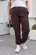 Панталони 26.2730 двуконечен трикотаж, цвят Тъмен шоколад, 48(XL), 50(XXL), 52(3XL)