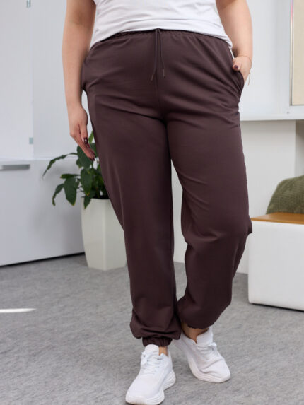 Штани 26.2730 б Трикотаж двухнитка, колір Темний шоколад, 48(XL), 50(ХХL), 52(3XL)