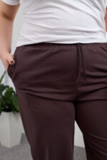 Панталони 26.2730 двуконечен трикотаж, цвят Тъмен шоколад, 48(XL), 50(XXL), 52(3XL) - Image 4