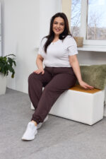 Панталони 26.2730 двуконечен трикотаж, цвят Тъмен шоколад, 48(XL), 50(XXL), 52(3XL) - Image 5
