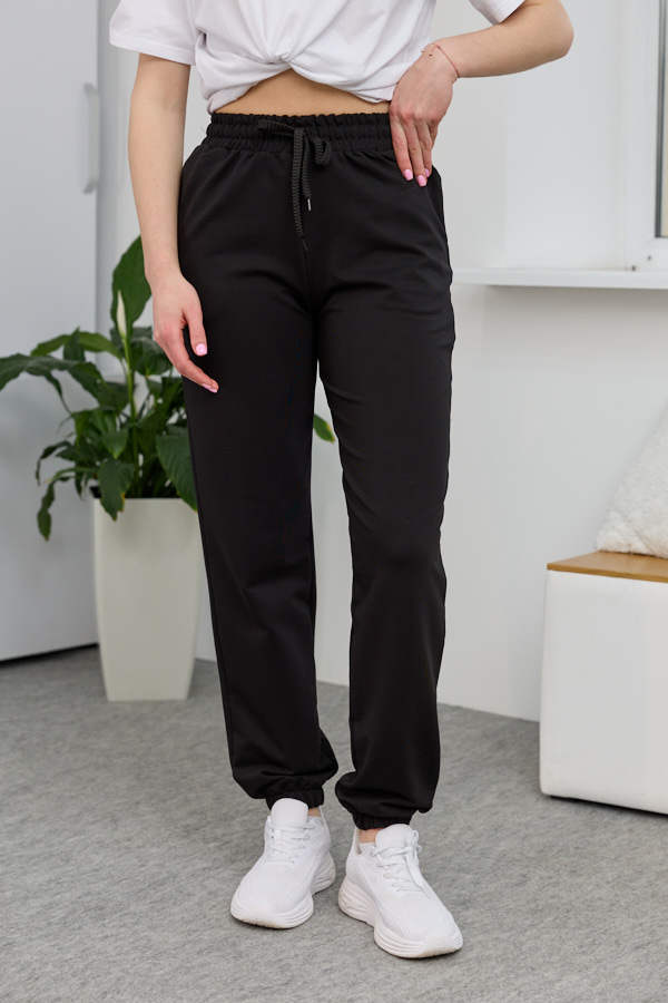 sera2451 Pants 26.2730 two-thread knit fabric, color Black, 40(XS), 42(S), 44(M), 46(L) - Image 1