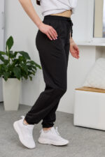 Pants 26.2730 two-thread knit fabric, color Black, 40(XS), 42(S), 44(M), 46(L) - Image 3