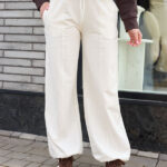Pants 26.2909 two-thread knit fabric, color Milk, 40(XS), 42(S), 44(M), 46(L)