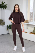 Leggings 26.1877 Rippenstrick, Farbe Dunkle Schokolade, 42(S), 44(M), 46(L), 48(XL) - Image 6
